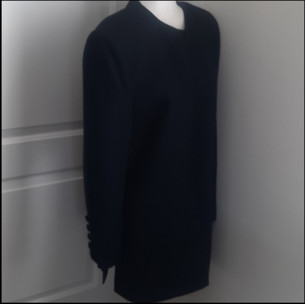 Jones New York Black Button Coat sz 14